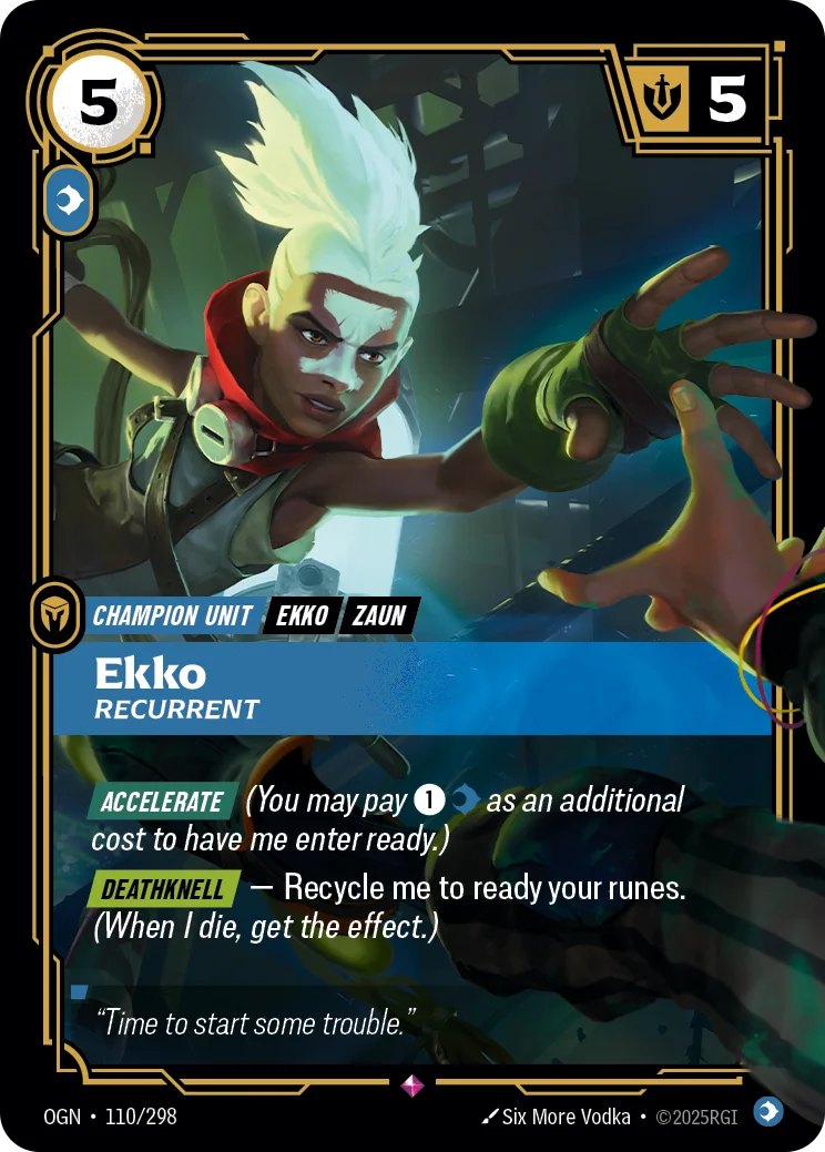 Ekko, Recurrent — Riftbound card OGN 110
