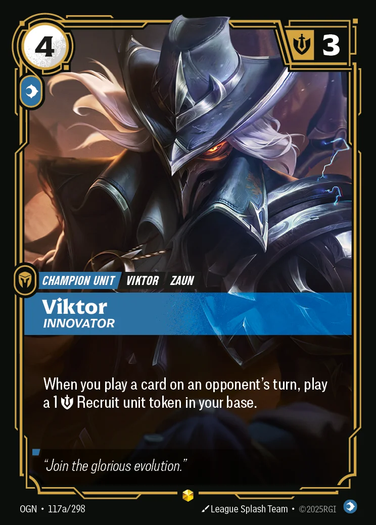 Viktor, Innovator — Riftbound Showcase card OGN 117a