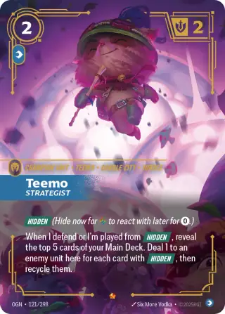 Teemo, Strategist — Riftbound Epic card OGN 121