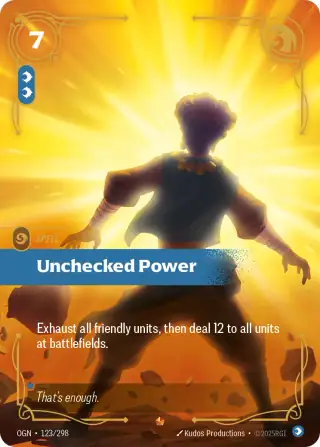 Unchecked Power — Riftbound Epic card OGN 123