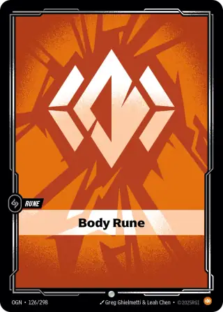 Body Rune — Riftbound Showcase card SFD R04a