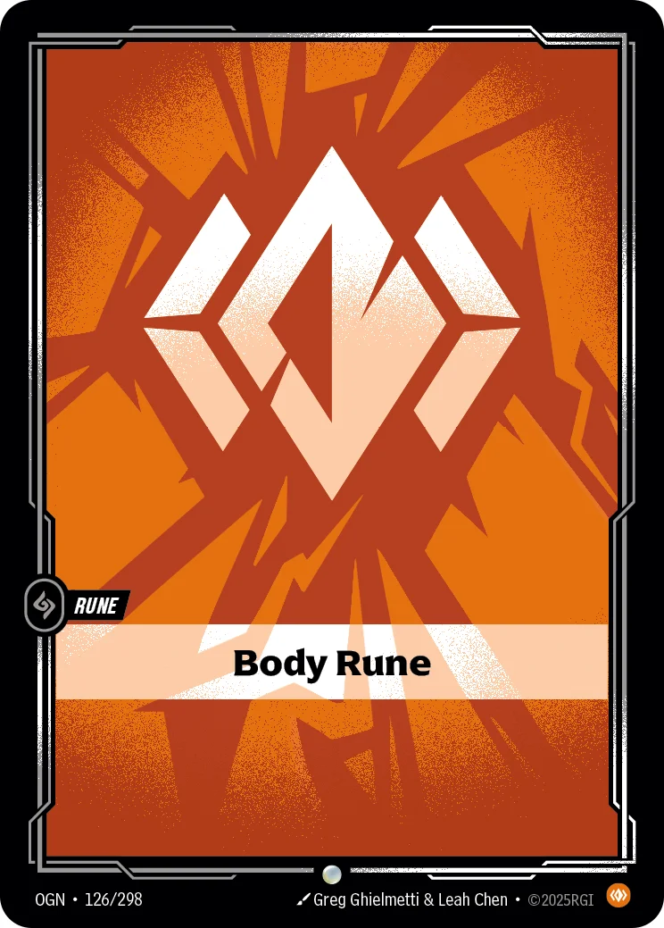 Body Rune — Riftbound Showcase card UNL R04b