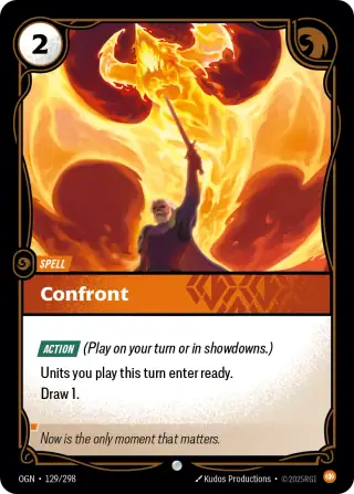 Confront — Riftbound card OGN 129
