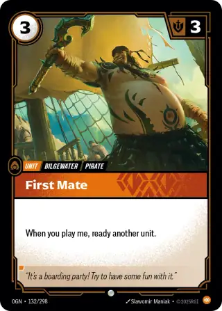 First Mate — Riftbound card OGN 132