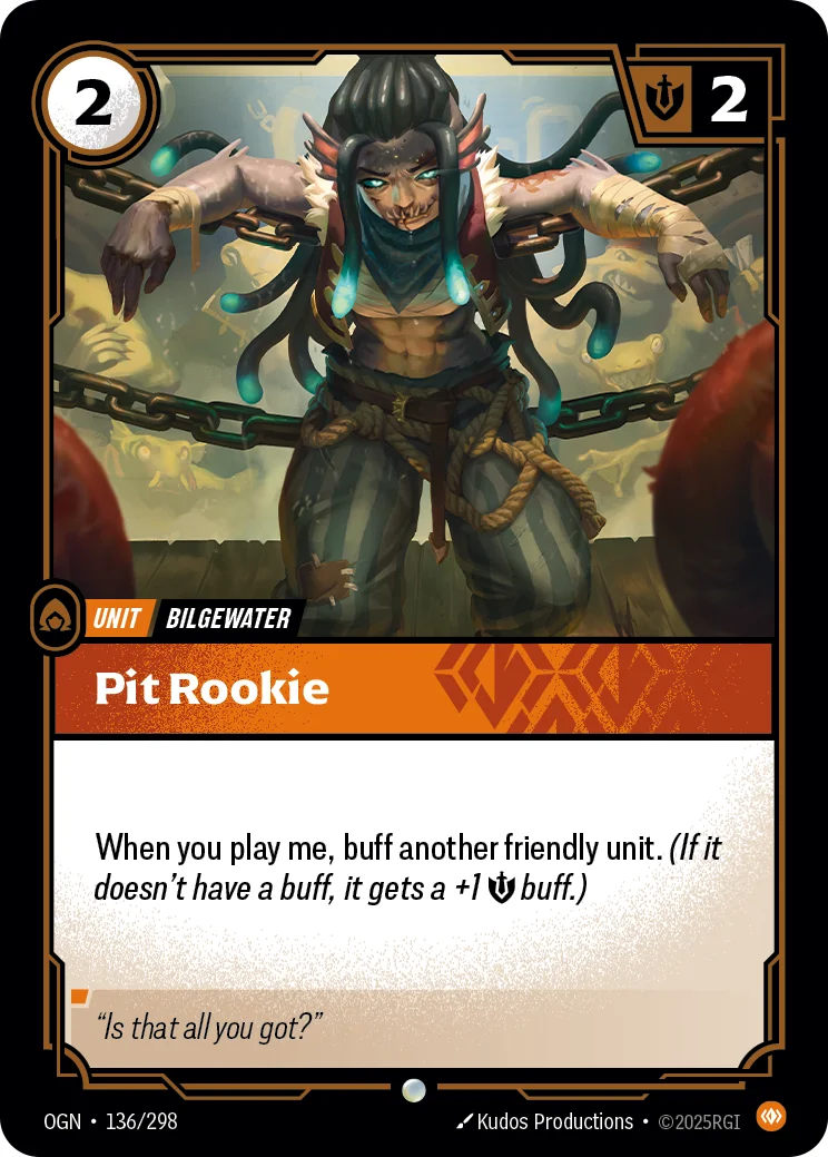 Pit Rookie — Riftbound card OGN 136