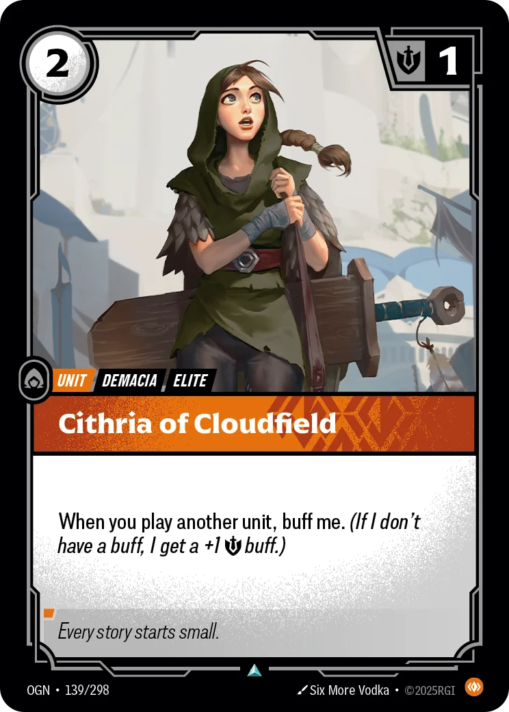 Cithria of Cloudfield — Riftbound card OGN 139