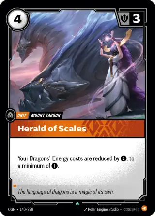 Herald of Scales — Riftbound card OGN 140