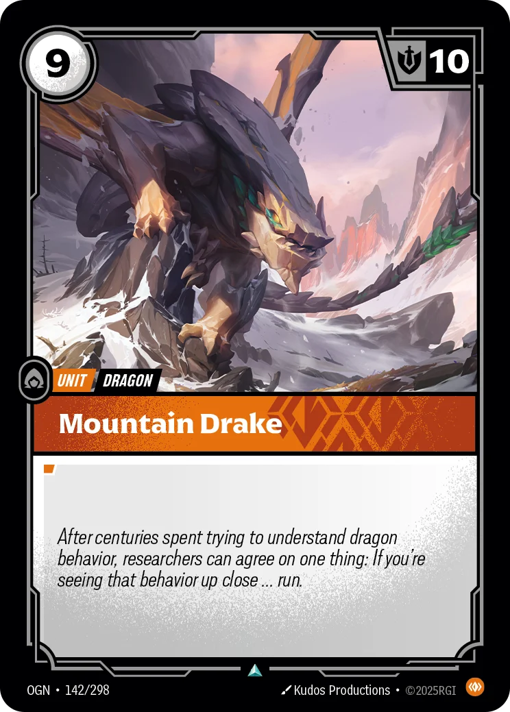 Mountain Drake — Riftbound card OGN 142