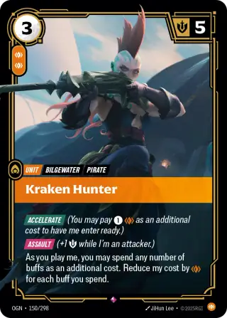 Kraken Hunter — Riftbound card OGN 150