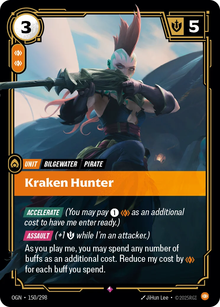 Kraken Hunter — Riftbound card OGN 150