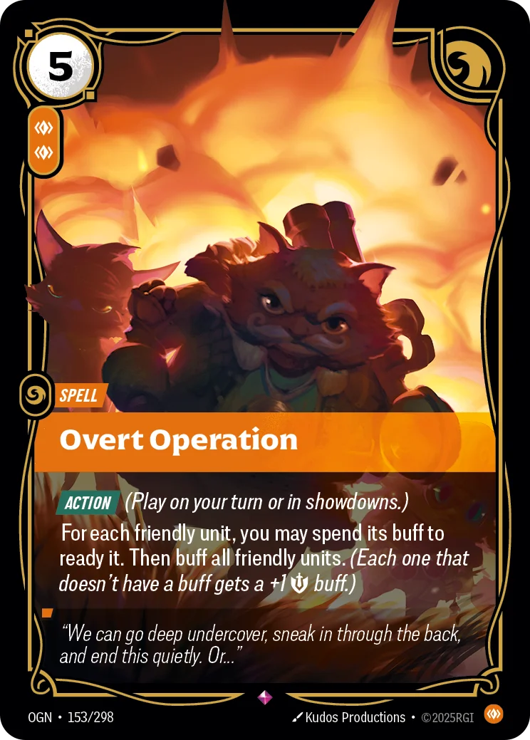 Overt Operation — Riftbound card OGN 153
