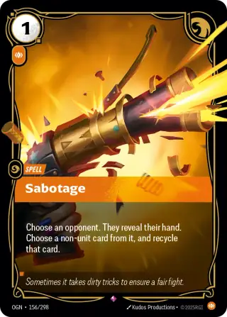 Sabotage — Riftbound card OGN 156