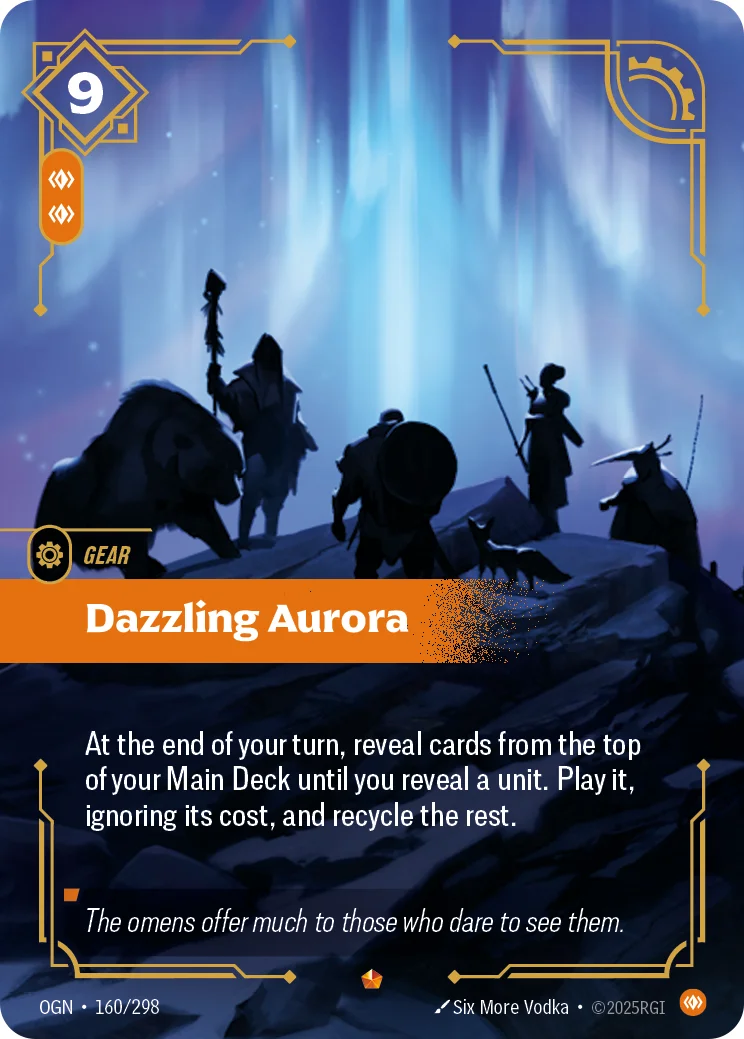 Dazzling Aurora — Riftbound Epic card OGN 160