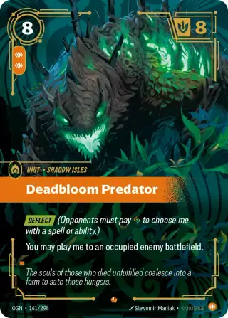 Deadbloom Predator — Riftbound Epic card OGN 161