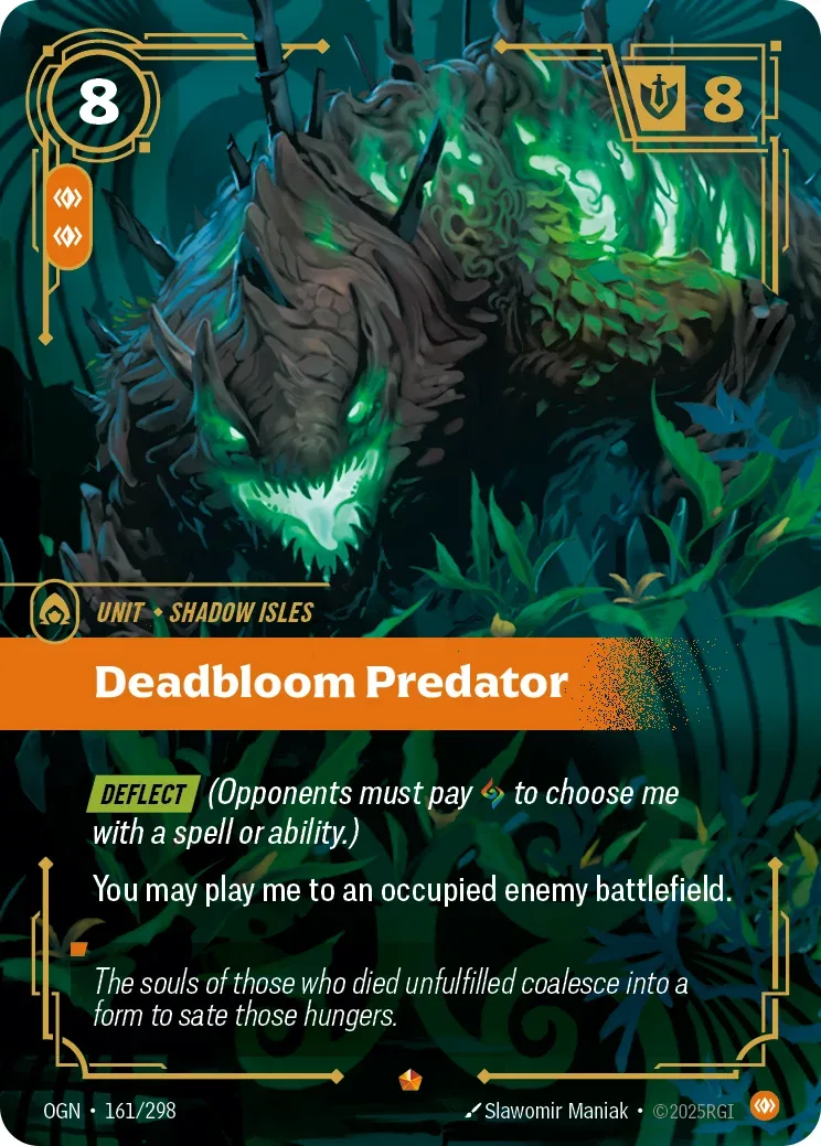 Deadbloom Predator — Riftbound Epic card OGN 161