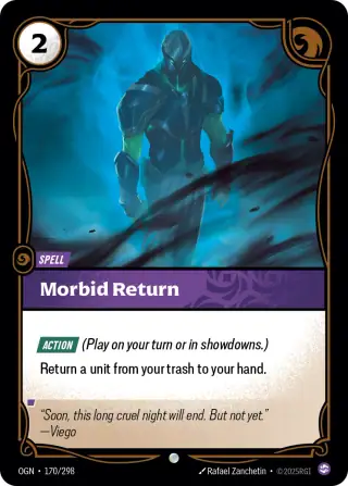 Morbid Return — Riftbound card OGN 170