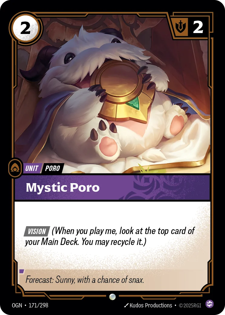 Mystic Poro — Riftbound card OGN 171