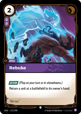 Rebuke — Riftbound card OGN 172