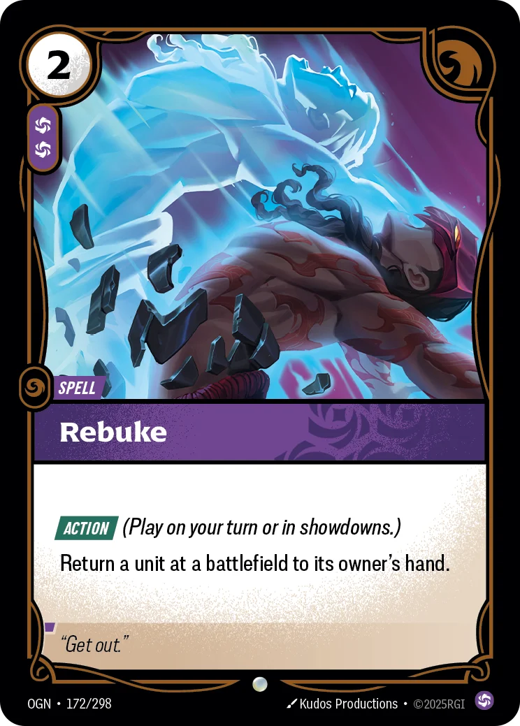 Rebuke — Riftbound card OGN 172
