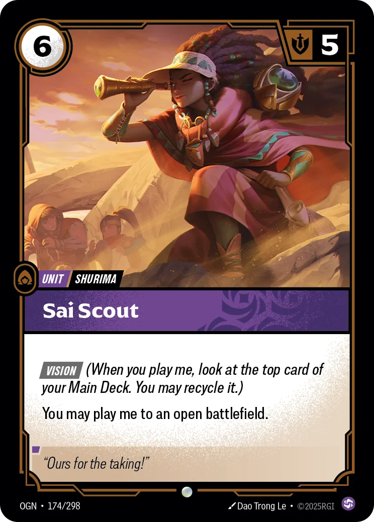Sai Scout — Riftbound card OGN 174