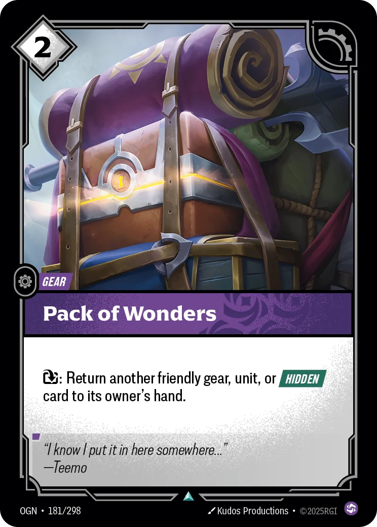 Pack of Wonders — Riftbound card OGN 181