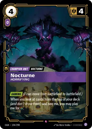 Nocturne, Horrifying — Riftbound card OGN 194