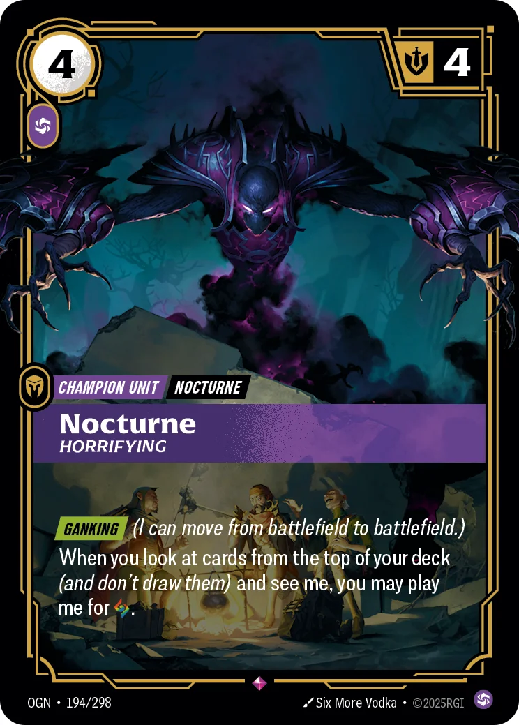Nocturne, Horrifying — Riftbound card OGN 194
