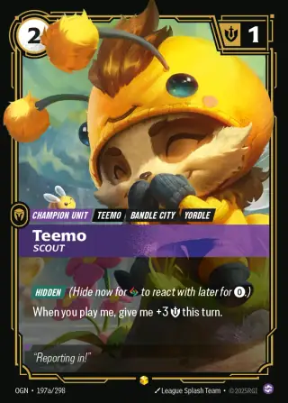 Teemo, Scout — Riftbound Showcase card OGN 197a
