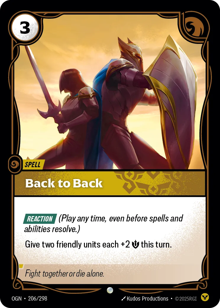 Back to Back — Riftbound card OGN 206