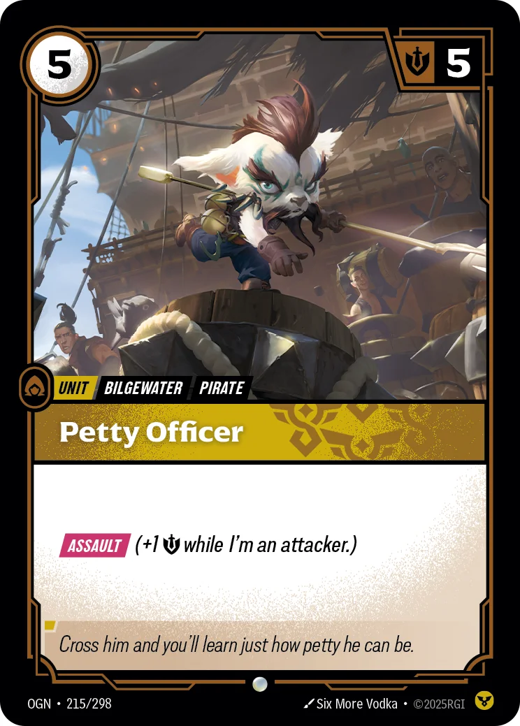 Petty Officer — Riftbound card OGN 215