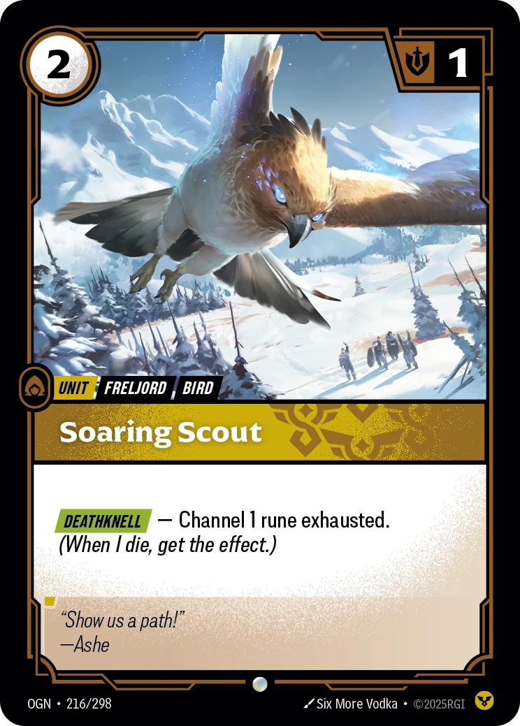 Soaring Scout — Riftbound card OGN 216