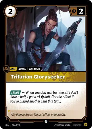 Trifarian Gloryseeker — Riftbound card OGN 217