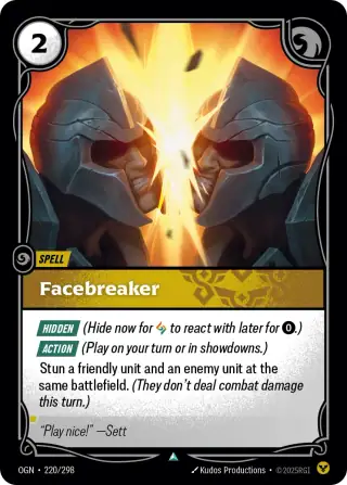 Facebreaker — Riftbound card OGN 220
