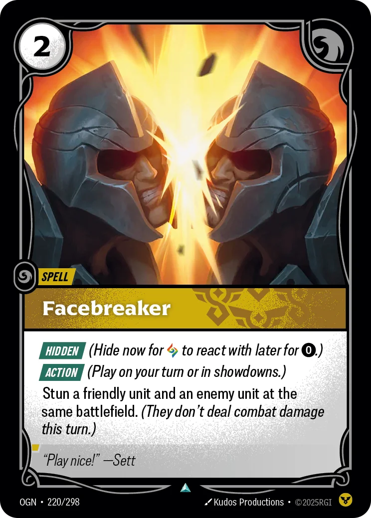 Facebreaker — Riftbound card OGN 220