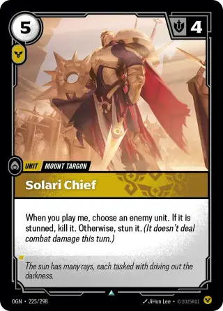 Solari Chief — Riftbound card OGN 225