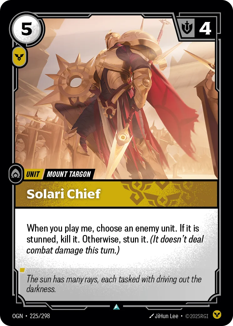 Solari Chief — Riftbound card OGN 225