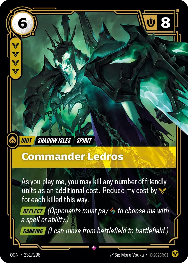 Commander Ledros — Riftbound card OGN 231