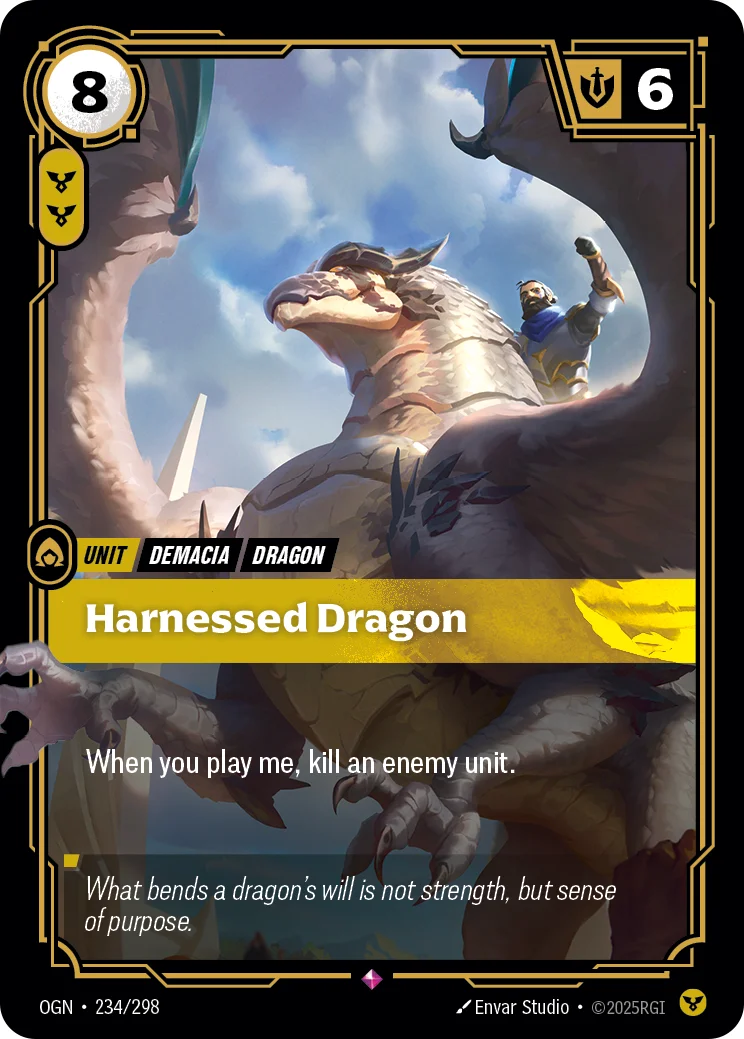 Harnessed Dragon — Riftbound card OGN 234