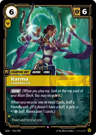 Karma, Channeler — Riftbound card OGN 235