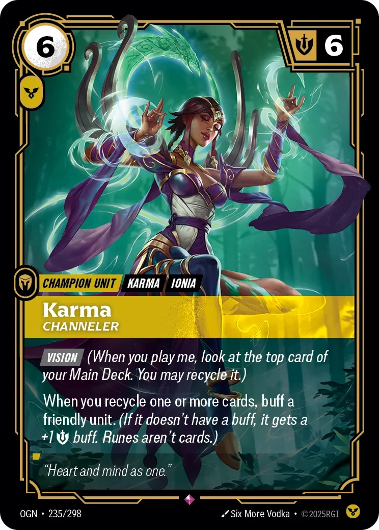 Karma, Channeler — Riftbound card OGN 235