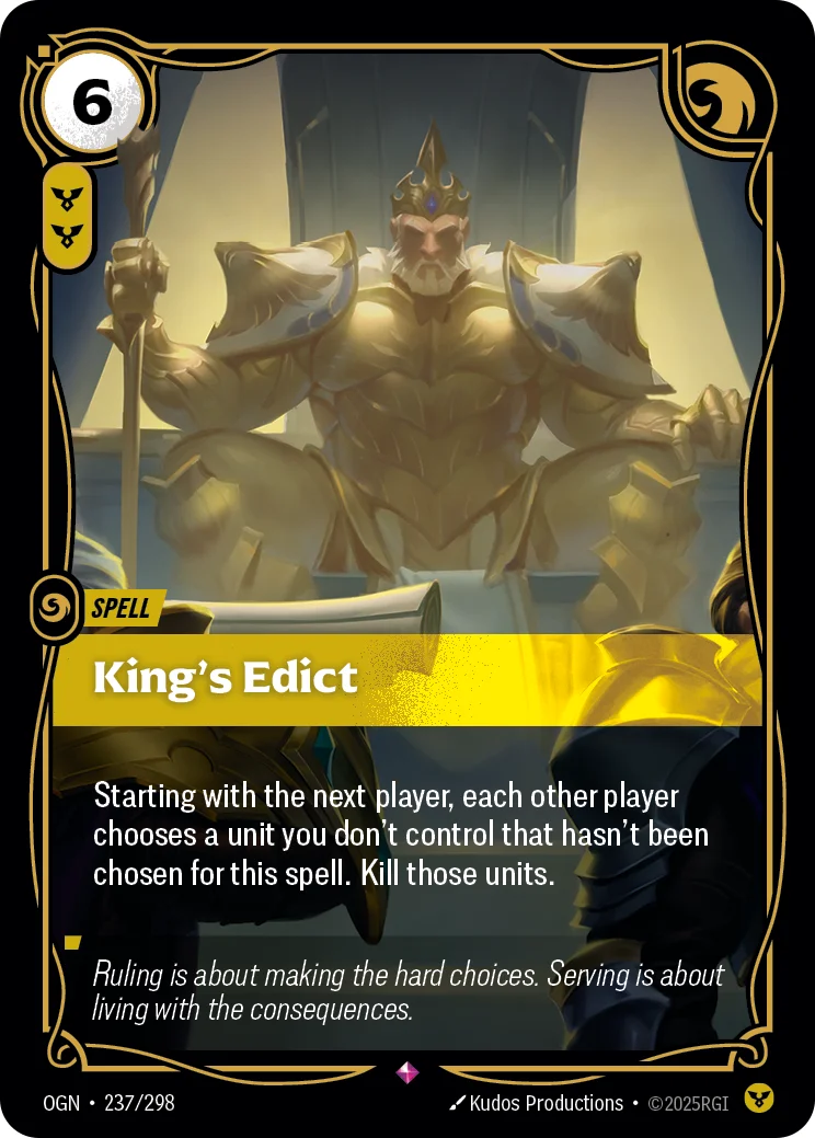King's Edict — Riftbound card OGN 237