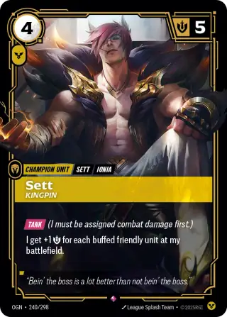 Sett, Kingpin — Riftbound card OGN 240