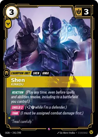 Shen, Kinkou — Riftbound card OGN 241
