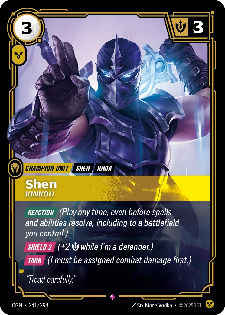 Shen, Kinkou — Riftbound card OGN 241