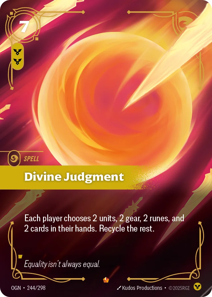 Divine Judgment — Riftbound Epic card OGN 244