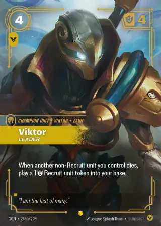 Viktor, Leader — Riftbound Showcase card OGN 246a