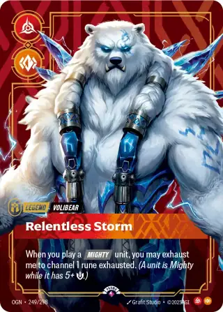 Volibear, Relentless Storm — Riftbound card OGN 249