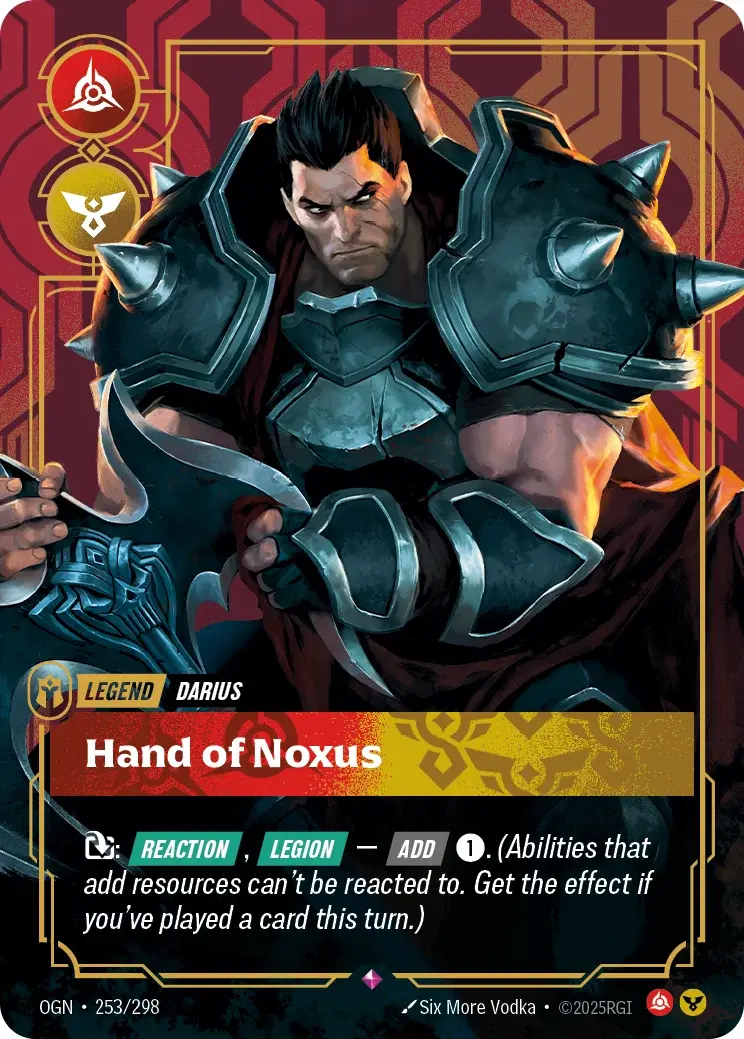 Darius, Hand of Noxus — Riftbound promo card OGN 253