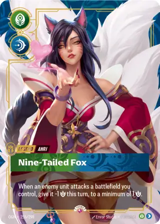 Ahri, Nine-Tailed Fox — Riftbound card OGN 255
