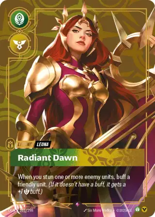 Leona, Radiant Dawn — Riftbound card OGN 261